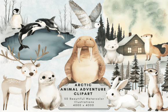 Download Arctic Animal Adventure Clipart - Arctic animal Collection