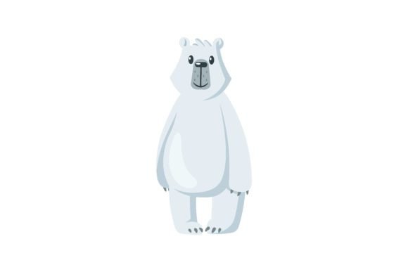 Download Cute Polar Bear. White Arctic Animal Smi - Arctic animal Collection