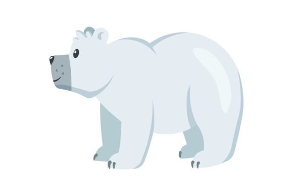 Download Cute Polar Bear. White Arctic Animal Sta - Arctic animal Collection