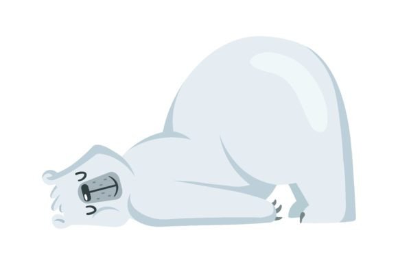 Download Cute Polar Bear. White Arctic Animal Sle - Arctic animal Collection