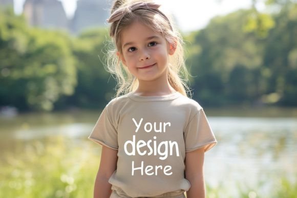 Download Bella Canvas Natural Kids Mockup - Natural Collection