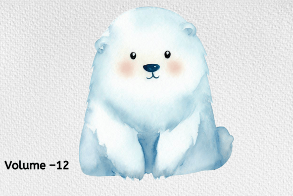Download Watercolor Arctic Animal Clipart Vol–12 - Arctic animal Collection