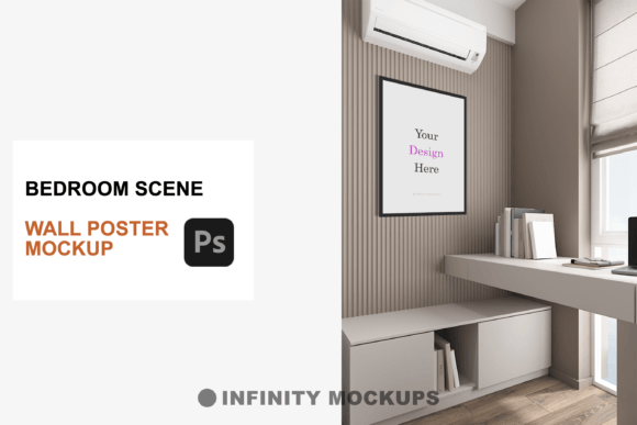 Download Bedroom Wall Poster Mockup - Premium Resources